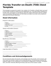 Legal Florida Transfer-on-Death Deed Form