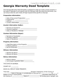 Legal Georgia Deed Form