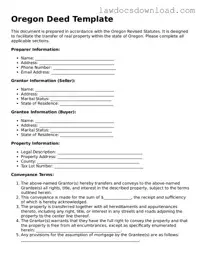 Legal Oregon Deed Form