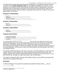 Legal Texas Deed Form