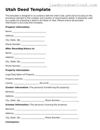 Legal Utah Deed Form